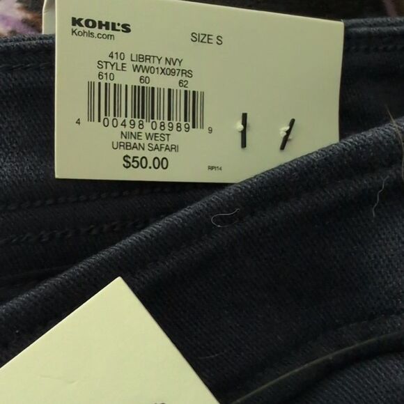 Nine West Women's Blue Kick Flare Pants Size Small NWT - Picture 6 of 8